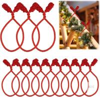 New 12pcs Christmas Garland Ties, 15.75 Inch Long Christmas Staircase Banister Ties Holiday