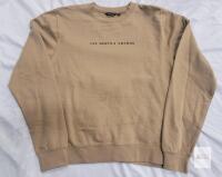 NEW La Jet Society XS Beige Crewneck Sweatshirt "Les Gentils Voyous" Cotton Unisex