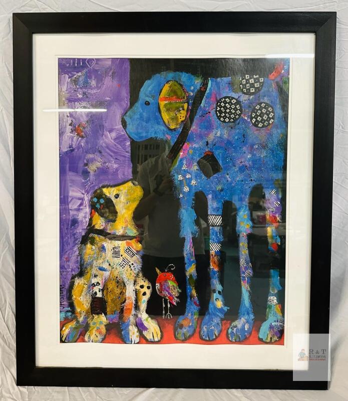 "What's the Plan" by Jenny Foster - Framed Art Print, SEE DESCR