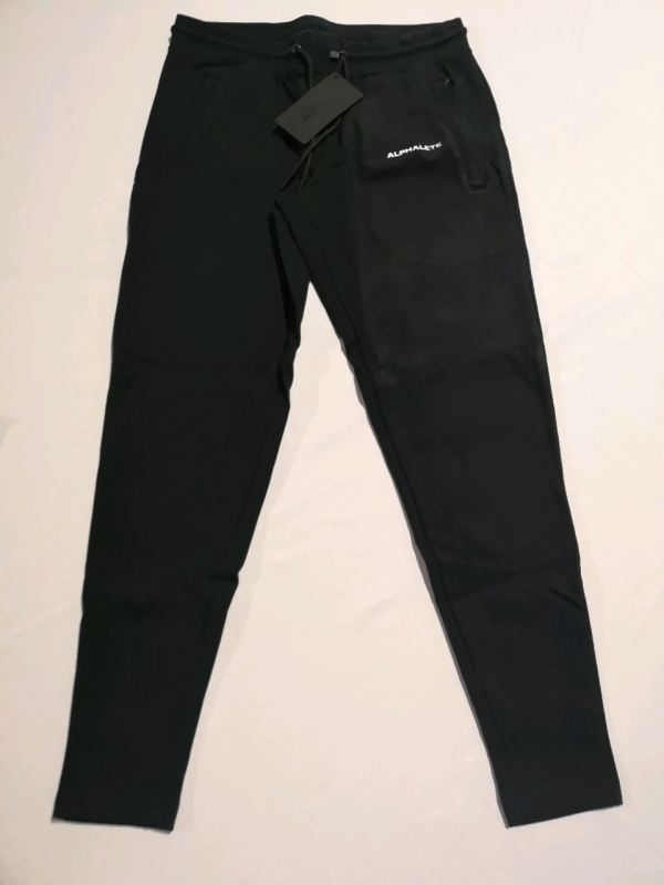 New ALPHALETE Men's Medium Essential Core Jogger (Black)