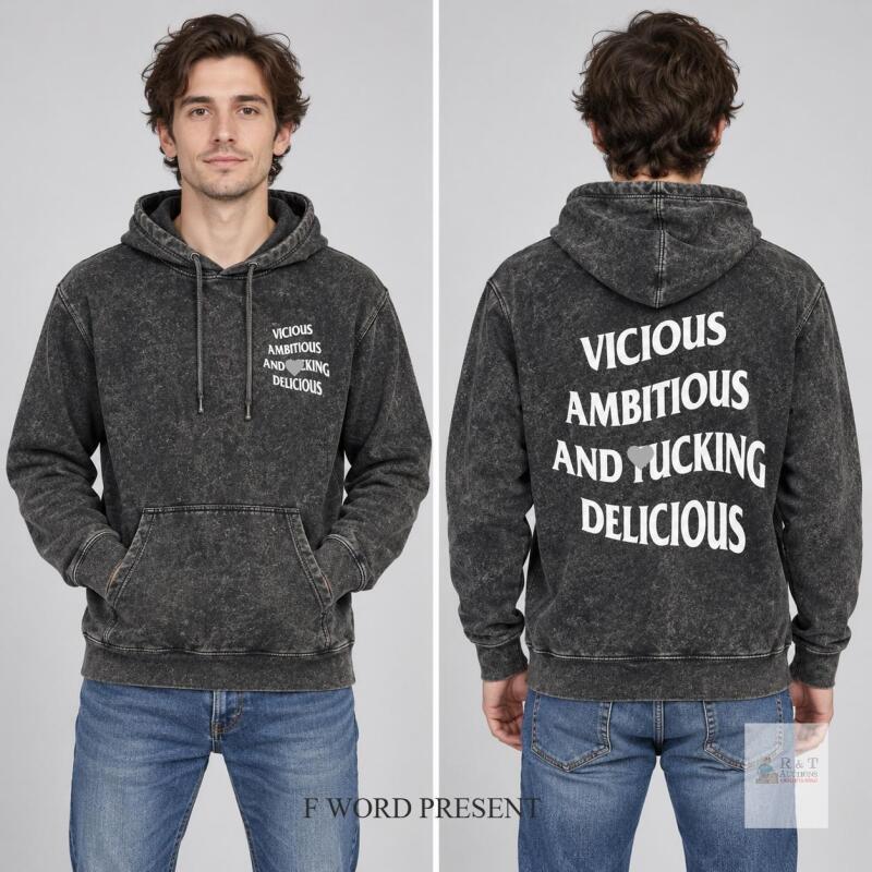 La Jet Society St&mdash;Bruno Ambitious & Vicious Mineral Black Hoodie, Size XS