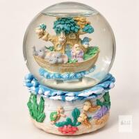 Non Operational Vintage Musical Noah&rsquo;s Ark Water Globe