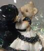 **2 Wind-Up Music Boxes &ndash; Teddy Bear Wedding Globe & Christmas Ice Rink Scene- both operational - 5