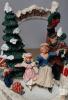 **2 Wind-Up Music Boxes &ndash; Teddy Bear Wedding Globe & Christmas Ice Rink Scene- both operational - 6