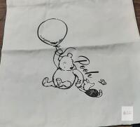 New Winnie the Pooh & Piglet Cream Canvas Tote Bag with Balloon Design