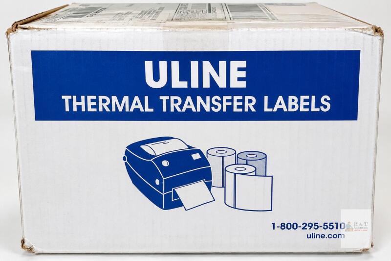 NEW Uline S-7998 4" x 3" Thermal Transfer Labels, Retail $200+ 500/Roll, Case of 12 &ndash;