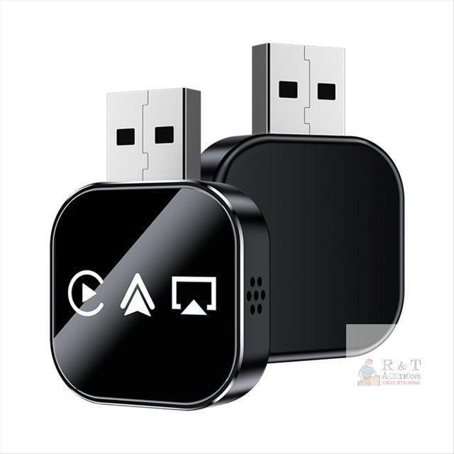 New 3 In1 Wireless Carplay Adapter Smart Carplay Airplay Android Auto USB Dongle Wired Carplay to Wireless Plug and Play A,1 * Wireless Carplay,Black