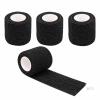 New 4 Rolls Black Self-Adherent Wrap &ndash; 2&Prime; &times; 5 Yards Each