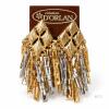 New Old Stock D&rsquo;Orlan Two-Tone Gold & Silver-Tone Fringe Earrings on Original Card