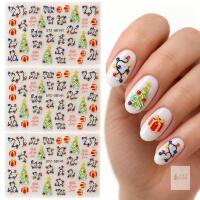 New 3 Sheets Christmas Nail Art Stickers &ndash; Trees, Gifts & Lights