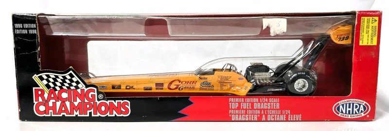 Vintage RACING CHAMPIONS Premier Edition 1/24 Scale Top Fuel Dragster NHRA Championship Drag Racing.