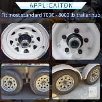 New 4PCS 2.72" Trailer Hub Dsut Cap,Trailer Axle Wheel Bearing Dust Cap Cup Grease Cover with 4 Rubber Plugs,Hub Dust Caps for Most 7000 to 8000 Pound Axles Dexter EZ Lube Trailer Camper RV Boat