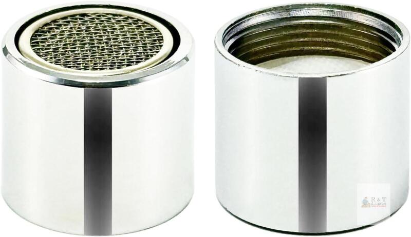New 2-Pack Faucet Aerators, M18 Internal Thread Faucet Filter, with Stainless Steel Mesh and Chrome-Plated Mixing Nozzle Key, for Faucets with Mixing Nozzle (18mm Internal Thread)