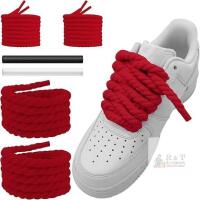 New Thick Rope Shoe Laces Strings for Air Force 1, Round Cotton Chunky Shoelaces Replacement Laces for AF1 Sneakers - any sneakers!