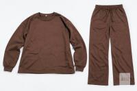 NEW Brown Tracksuit Set, Size Medium, Sweatshirt & Sweatpants, Polyester/Cotton Blend, Drawstring Waist