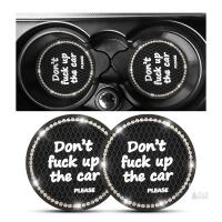 4 New Car Cup Holder Coaster, Car Non-Slip Cup Holder Embedded Decorative Funny Coaster