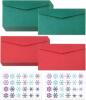 New 100 PCS Christmas Enclosure Card Envelopes with stickers 11.5cm/4.5 inchx6.5cm/2.56 inch,