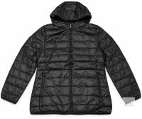 New Black Lightweight Hooded Jacket &ndash; Tagged 4XL, Fits Small