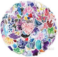 New Crystal Stickers 100 Pcs, Aesthetic Vinyl Stickers Waterproof Sticker