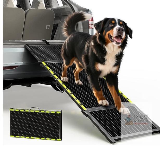 NEW Pawaboo 67" Foldable Dog Ramp, 20" Wide, 200 lb Capacity, Non-Slip Surface, Aluminum Alloy
