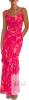 New Size Med PRETTYGARDEN Women's Boho Floral Tiered Maxi Dress
