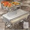 NEW Sifer BH-FX-J2 Chafing Dish Buffet Set - 2 Pack, 9 QT Stainless Steel with Multi-Size Pans