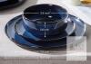 NEW E-far 18-Piece Deep Sea Blue Reactive Glaze Stoneware Dinnerware Set - 3
