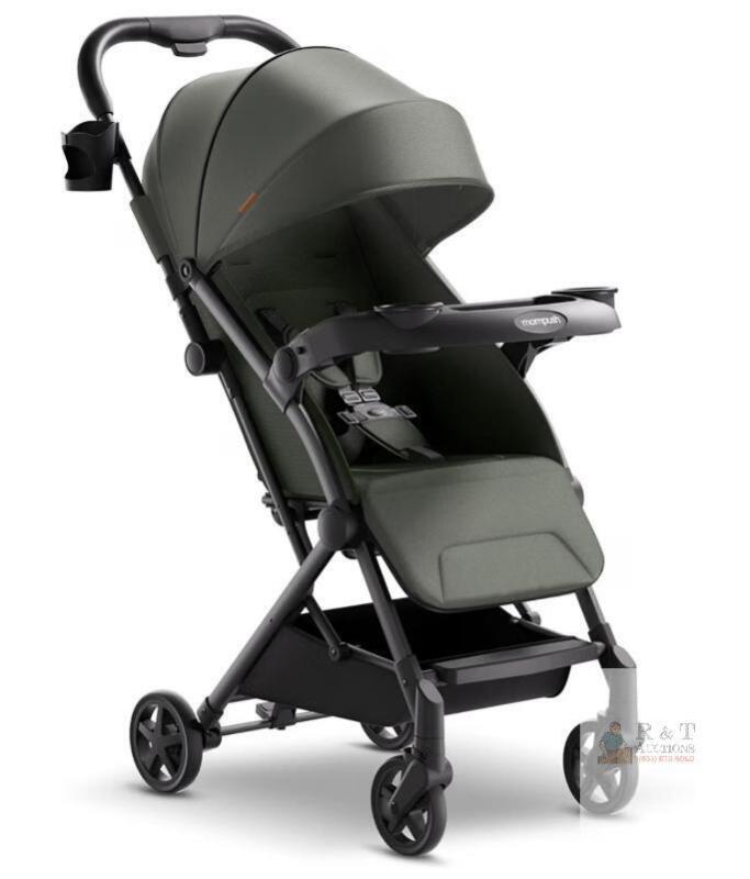NEW Mompush Lithe V2 Lightweight Stroller, Forest Green, 17.4 lbs, 50 lbs Capacity, One-Hand Fold