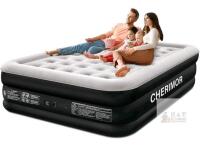 NEW CHERIMOR 13" Queen Air Mattress, Built-In Pump, Honeycomb Coil, 800 lbs Capacity, Carry Bag Included- 72 HOUR WARRANTY