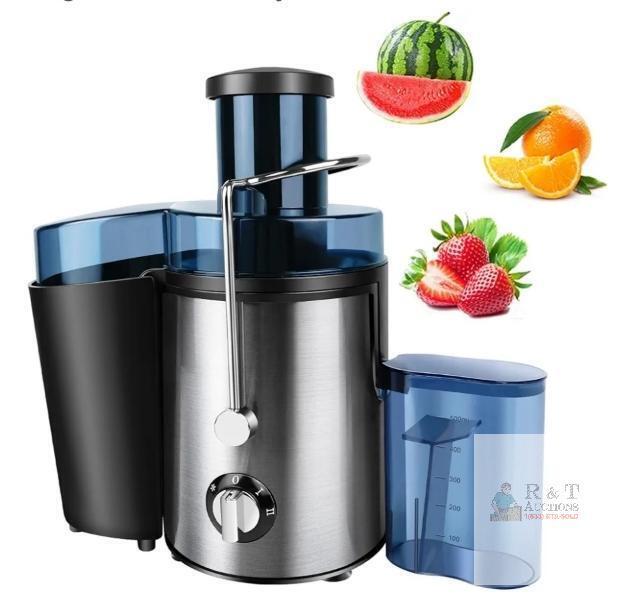 As New 1000W Centrifugal Juice Extractor, Two Speed, Stainless Steel, Whole Fruit Juicer, 2L Pulp Bin