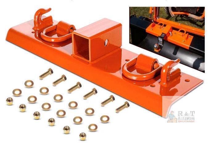 NEW Bonbo Tractor Grab Hook Plate with 2&rdquo; Receiver, Compatible with Kubota Compact Tractors