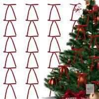 New 24 Pcs Velvet Christmas Bows