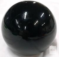 Polished Obsidian or Glass Black Sphere, Decorative/Metaphysical Ball