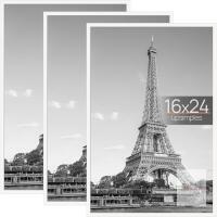 NEW upsimples 16"x24" White Poster Frames, 3-Pack, Wall Mount, Lightweight, Scratch-Resistant