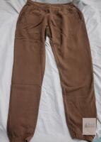 NEW Men's Brown XL Sweatpants with Drawstring & Elastic Waist, 2 Front Pockets, 1 Rear Pocket