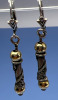 Sterling Ocean Sunrise Two tone Pendant Chain Earrings - 3