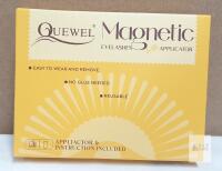 NEW Quewel Magnetic Eyelashes with Applicator, Black, Natural Look, Reusable, No Glue Needed