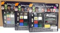 3 NEW Deluxe Family Halloween Makeup Kit, Cream Makeup, Glitter Gel, Fake Blood, $5, Age 5+, DOLGEN Code