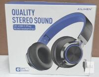 NEW AILIHEN C8 USB-C Wired Headphones with Mic, 40mm Speaker, Extra Bass, Purple Pink, New in Box