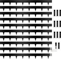 NEW 33ft Black Plastic No-Dig Landscape Edging Kit, 10 Sections, 11 Stakes, Hammer-In Install