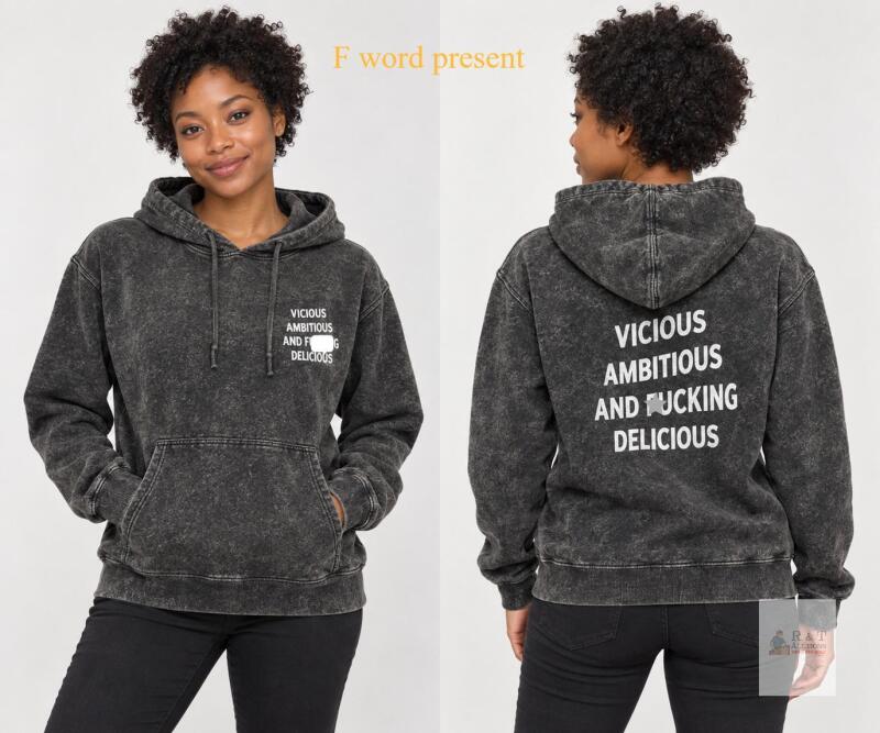La Jet Society St&mdash;Bruno Ambitious & Vicious Mineral Black Hoodie, Size XS