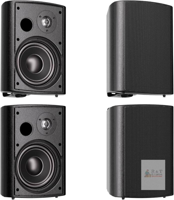 new Herdio HE-HOS-602BX2-68BT-US 6.5" Outdoor Waterproof Wall-Mount Speakers, 800W