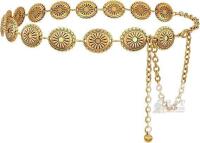 New Size 34-38 LEACOOLKEY Women Western Chain Concho Belt Cowgirl Country Belt