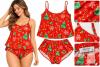 New XS Open Tie Back Ekouaer Women&rsquo;s Christmas Gingerbread Pajama Set &ndash; Size XS