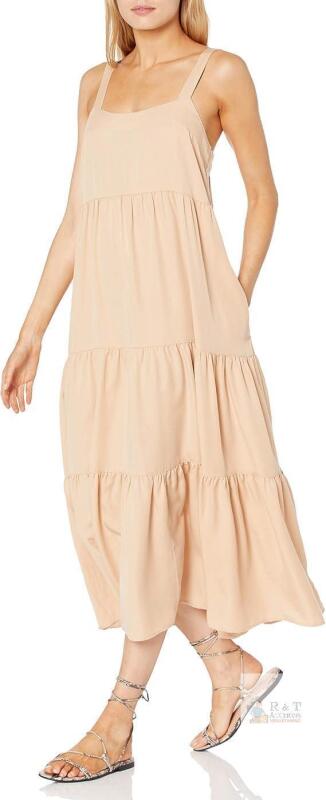 New Size 3The Drop Womens Britt Tiered Maxi Tent Dress- Retails $74