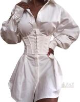New Size L ANKOMINA Women Wide Belt Boned Corset Cinch Belt Waist Belt for Women Club Party Festival