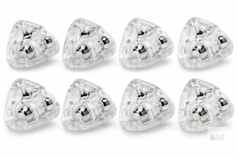 New - 8 pcs Mini Caster Wheels Self Adhesive Appliance Roller Wheels with 360&deg; Quiet Rotation Steel Balls