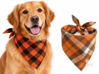 New Realeaf Fall Halloween Dog Bandanas 2 Pack, Size L