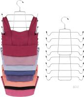 New ZEDODIER Tank Top Hanger, Bra Organizer for Closet, Space Saving | 16 Hooks Total, Sturdy Metal, 360&deg; Rotating