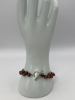 925 Sterling Toggle Necklace Bracelet Earring Chocolate Pearl Toggle - 3